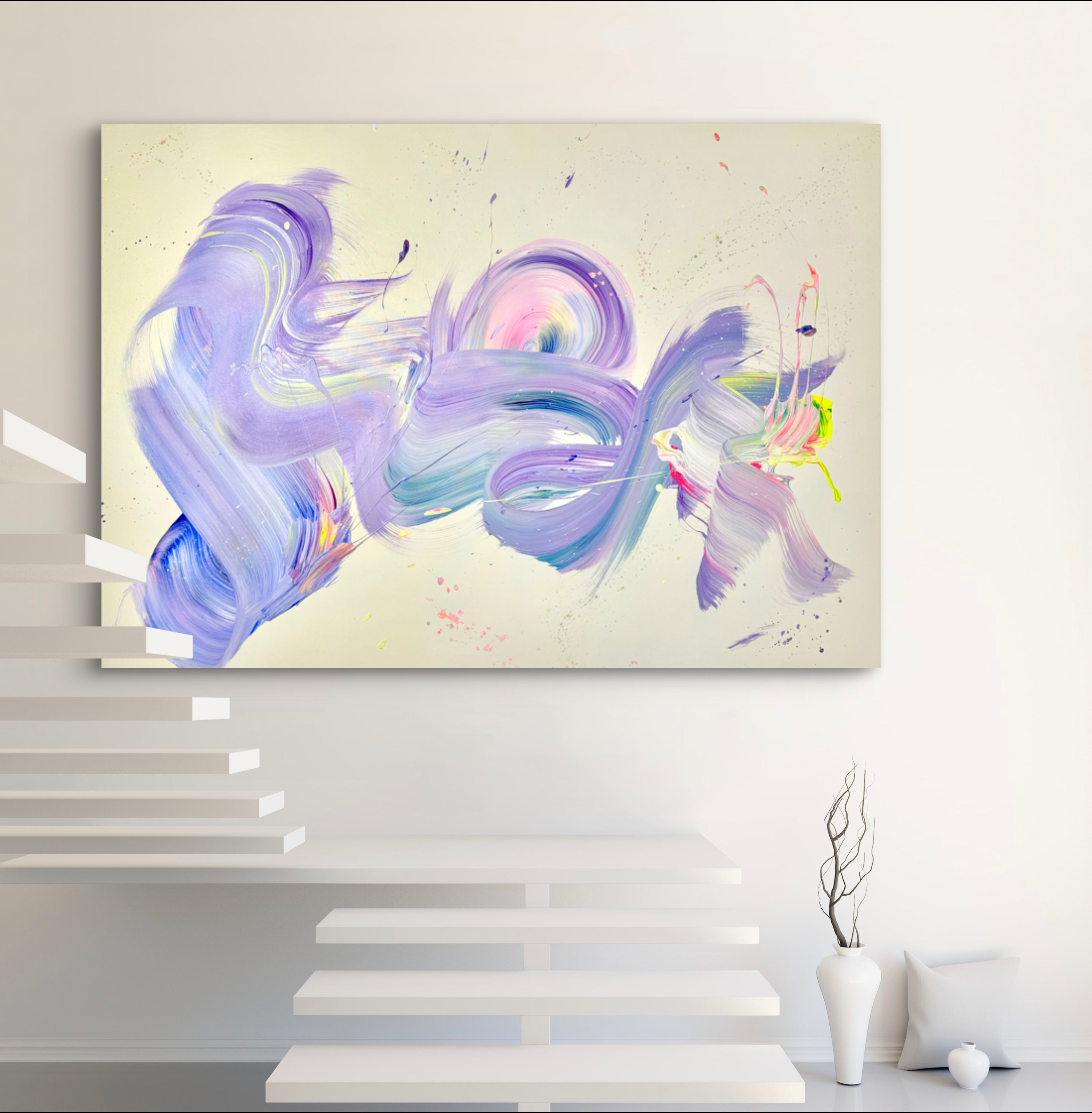 ateliersophie, atelier Sophie, Kunstwerk, Abstrakte Kunst, Wiesbaden, abstract art, interior design, Inneneinrichtung, Dekoration